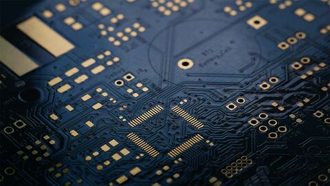 Nahfaufnahme einer Leiterplatte