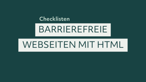 Dunkelgrüner Hintergrund mit weißen Kästen. Über und auf den Kästen der Videotitel.