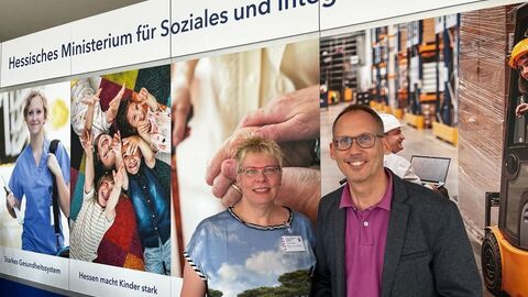 Foto von Prof. Dr. Erdmuthe Meyer zu Bexten und  Herrn Kai Klose
