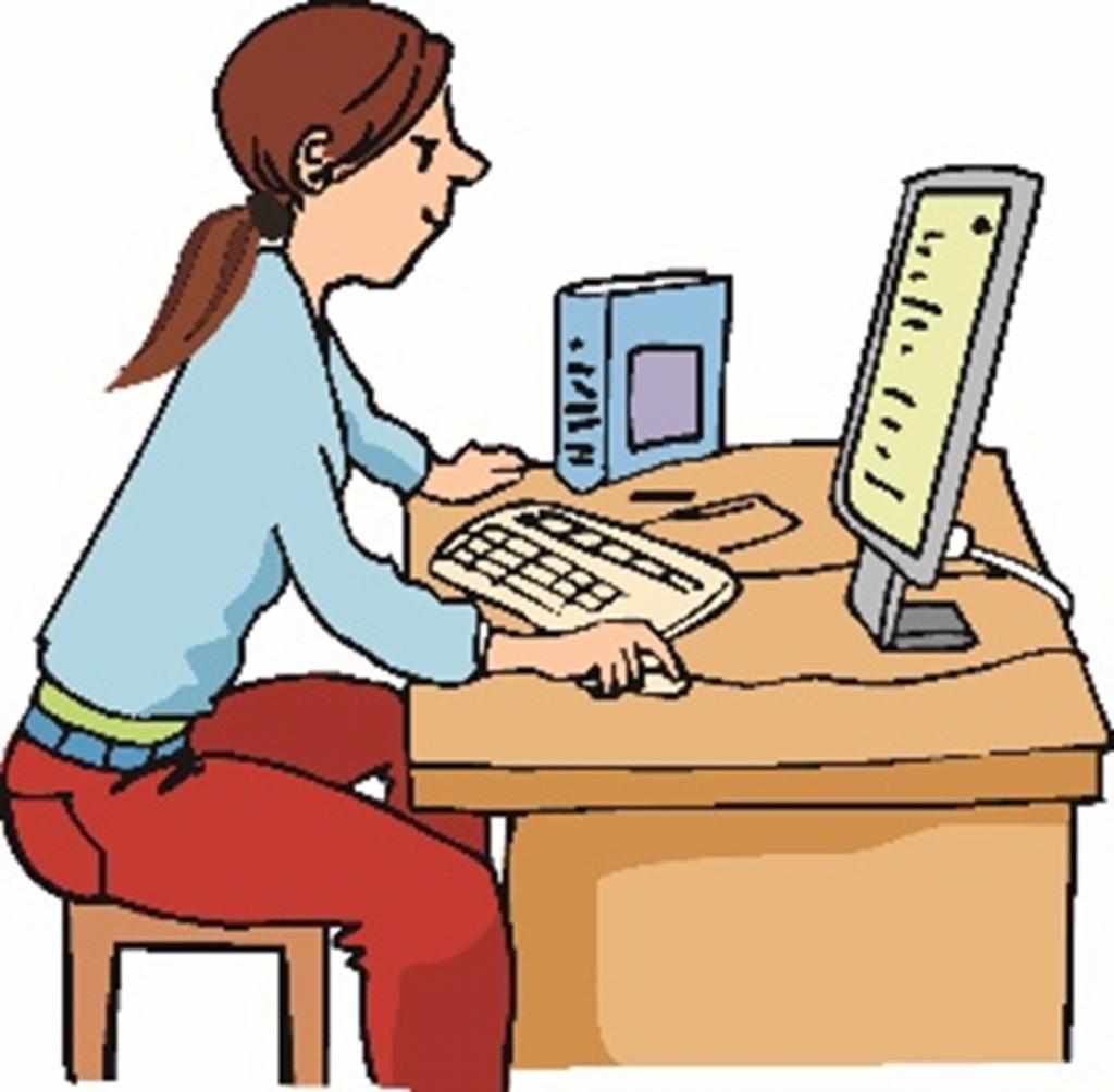 Frau am Computer