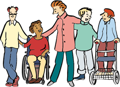 Eine Gruppe von Menschen