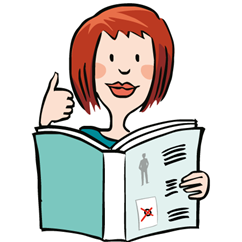 Eine Person mit einem Buch